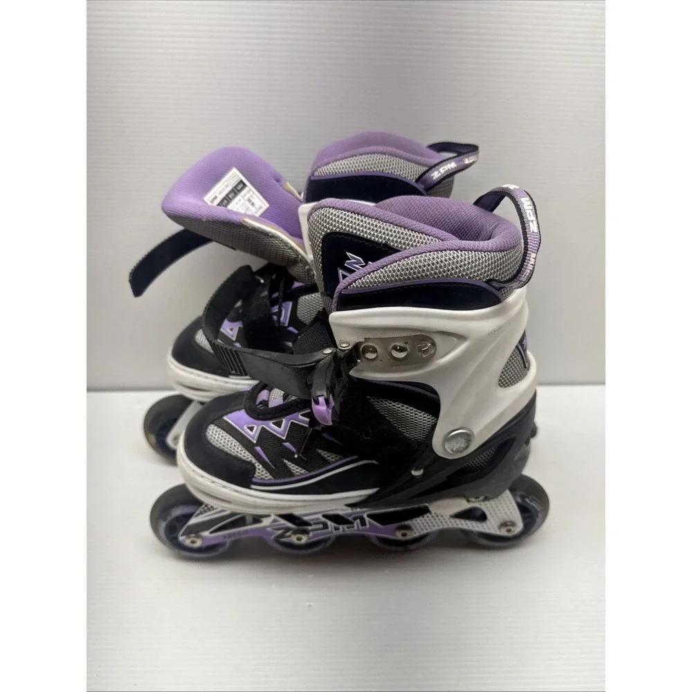 2PM Sport Girls Cytia Purple Adjustable Illuminating Inline Skates Size Medium